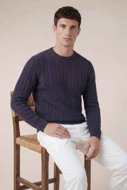Cashmere Crewneck Navy