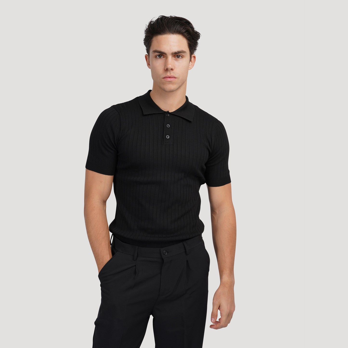 Visconti Knitted Polo - Marron