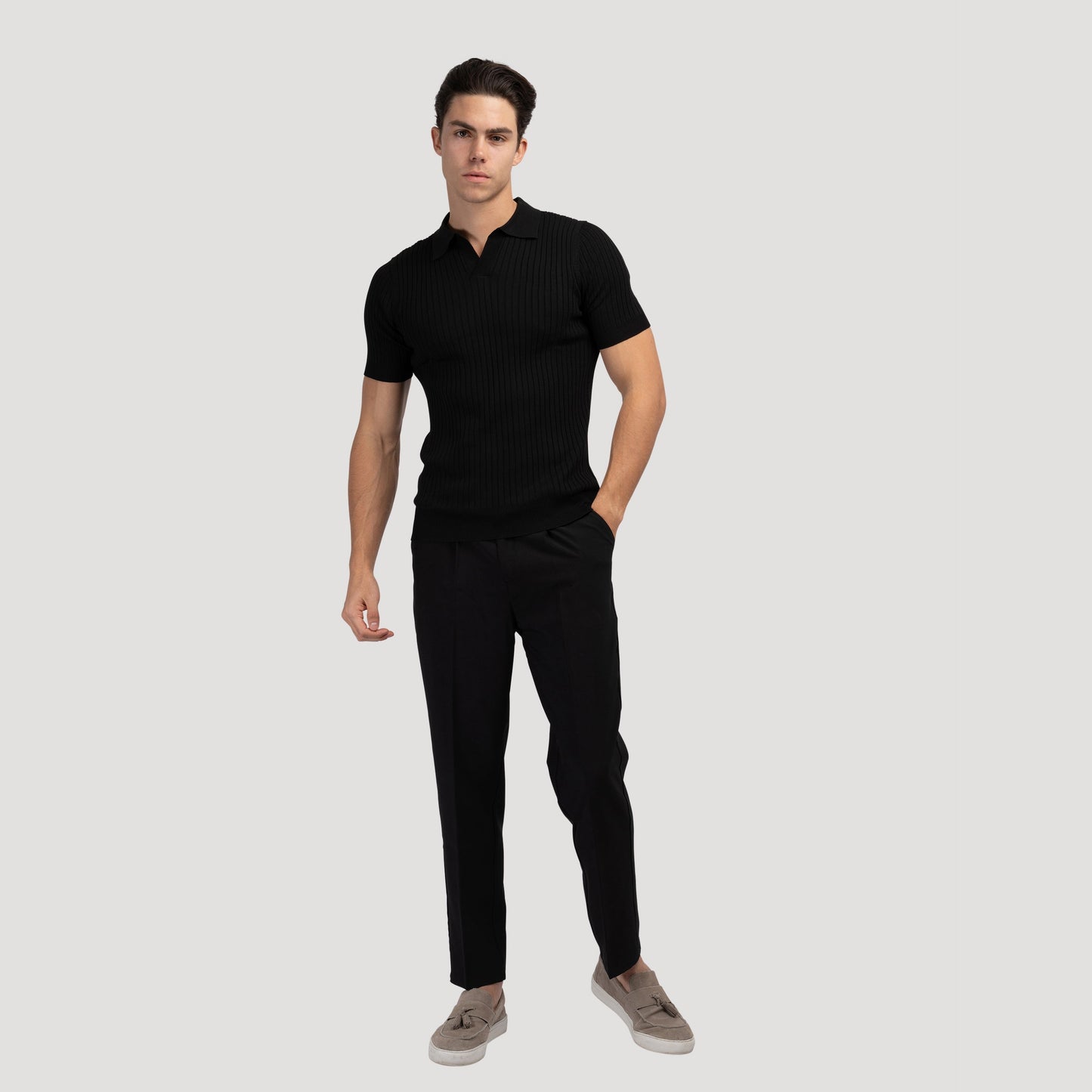 Visconti Casual Polo -  Black