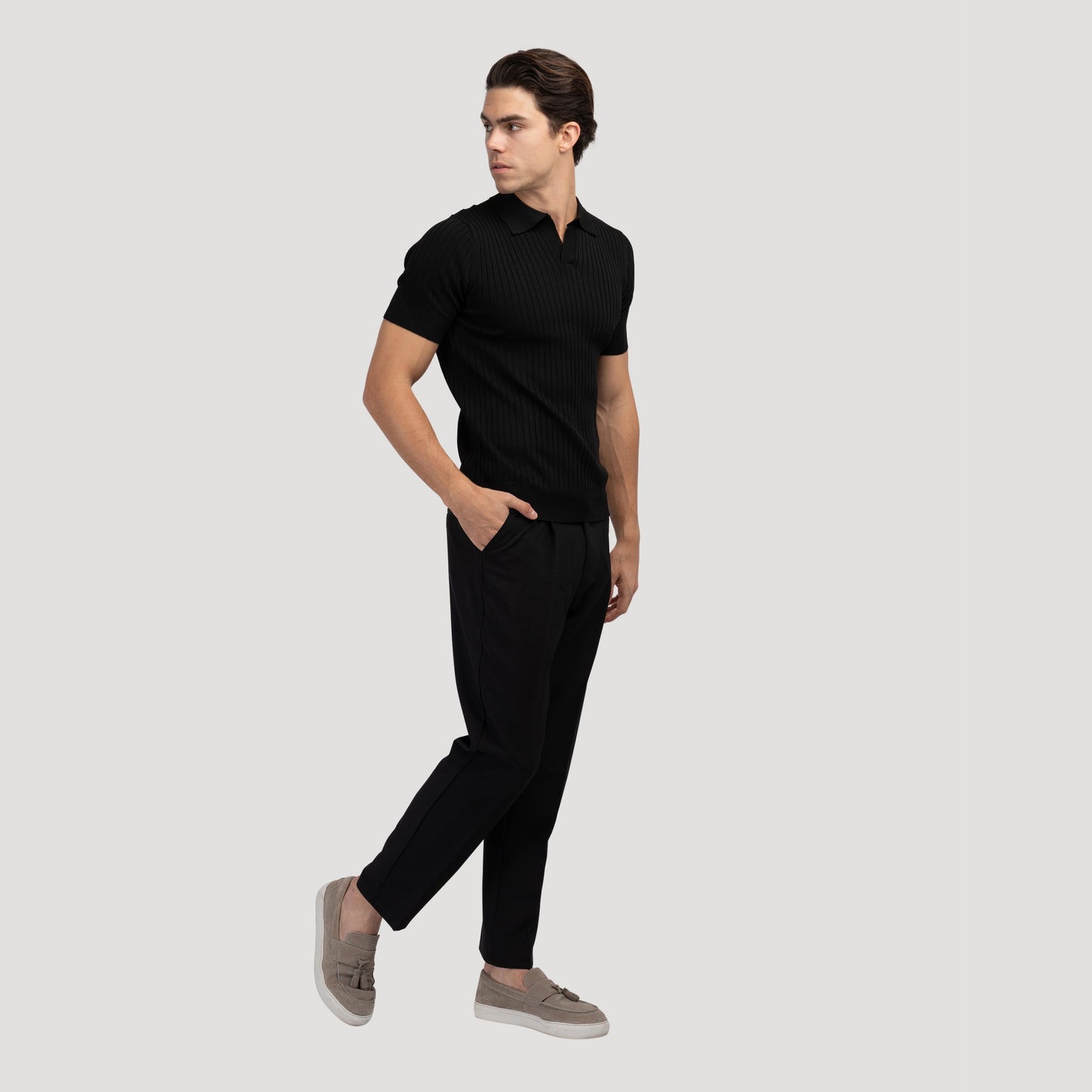Visconti Casual Polo -  Black