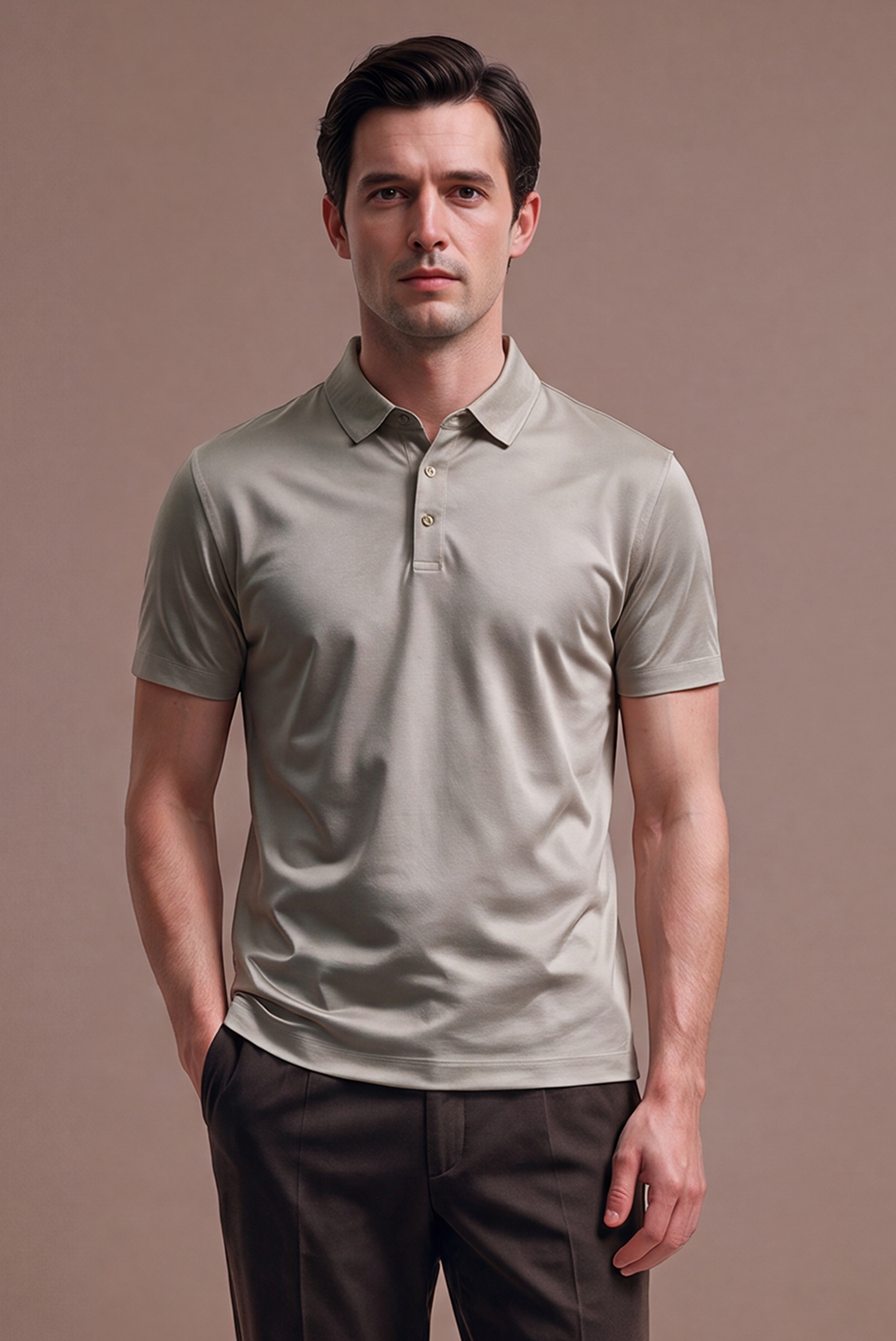 Greige Imperial Polo