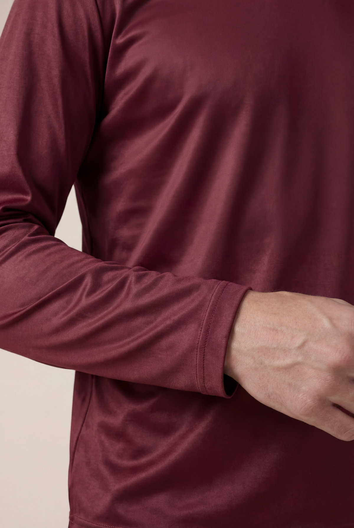 Portofino Long Sleeve Tee Burgundy