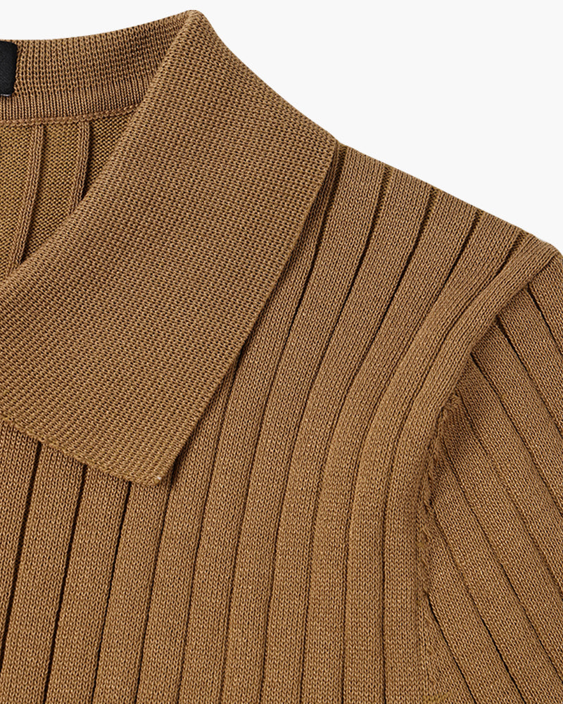 Visconti Knitted Polo Shirt - Black