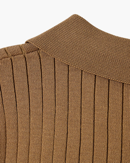 Visconti Knitted Polo Shirt - Black
