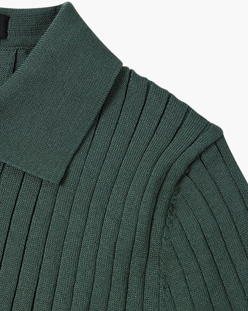 Visconti Knitted Polo Shirt - Green
