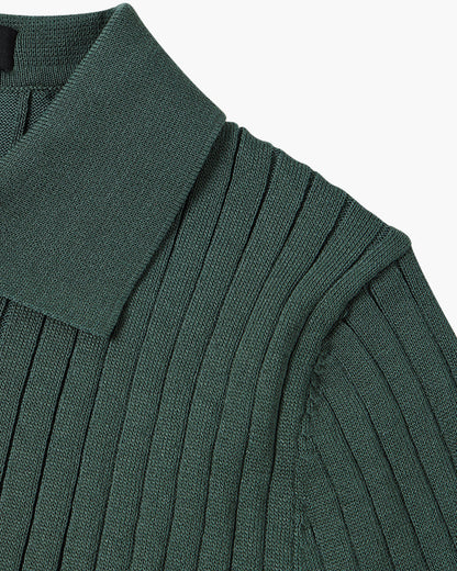 Visconti Knitted Polo Shirt - Green