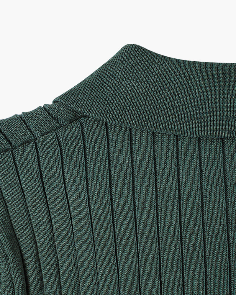 Visconti Knitted Polo Shirt - Black