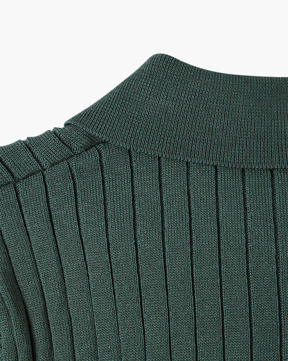 Visconti Knitted Polo Shirt - Black