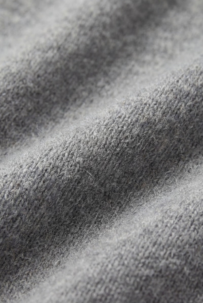 Cashmere Full-Zip Knit Grey