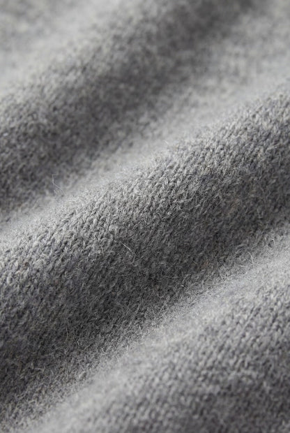 Cashmere Full-Zip Knit Grey