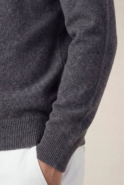 Cashmere Full-Zip Knit Black